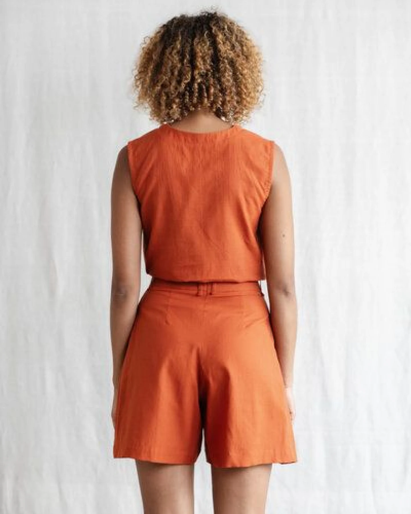 Jyoti - Fair Works Bio-Baumwoll Shorts Kamalia Terracotta – Ansicht 2
