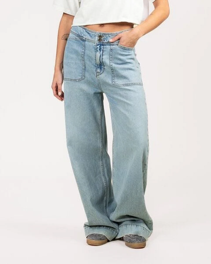 Kuyichi FARRAH Flare Jeans (Worker Steel blue)