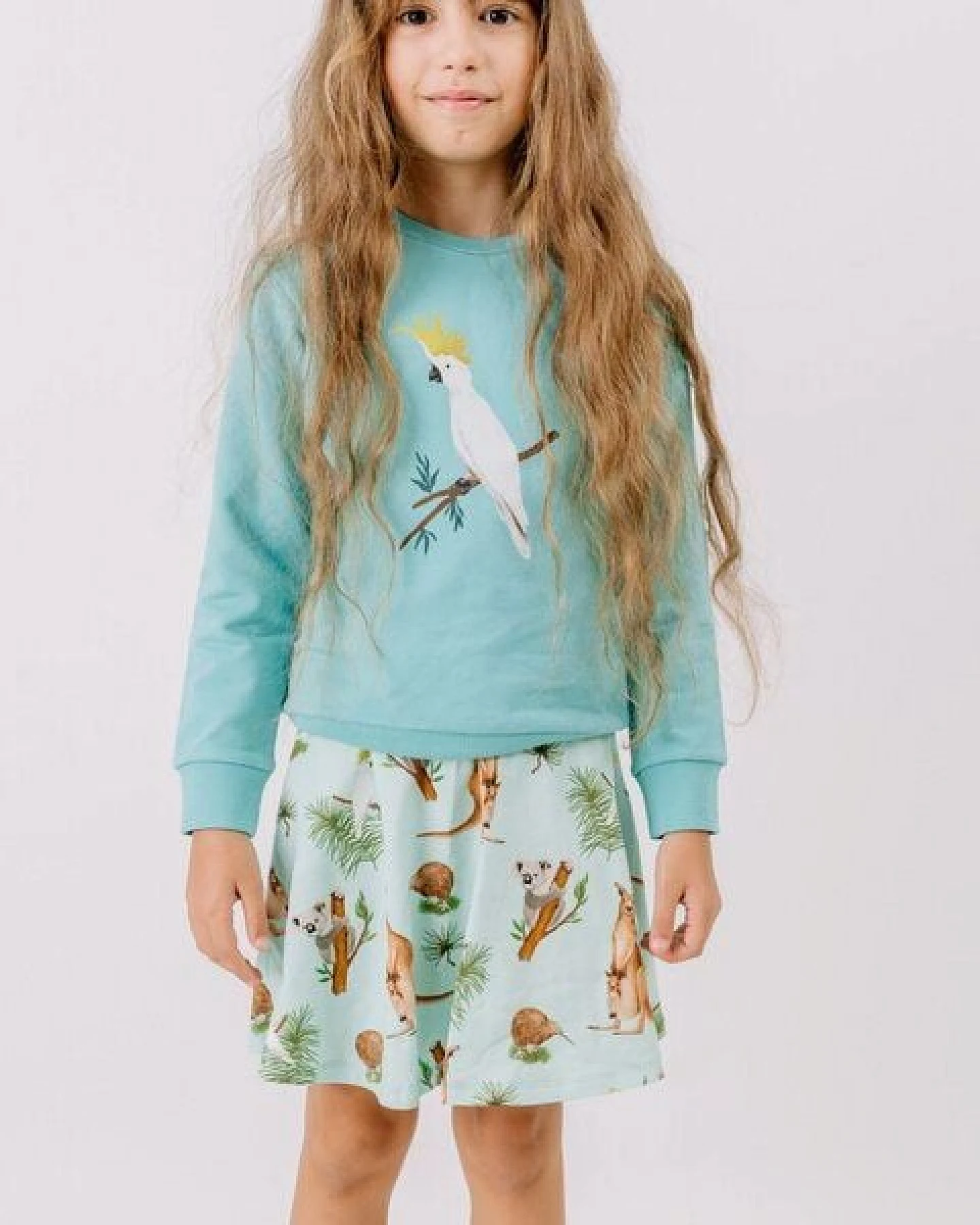 Rock Mint Kängurus & Koalas Allover-Print Bio-Baumwolle GOTS – Walkiddy – Ansicht 2