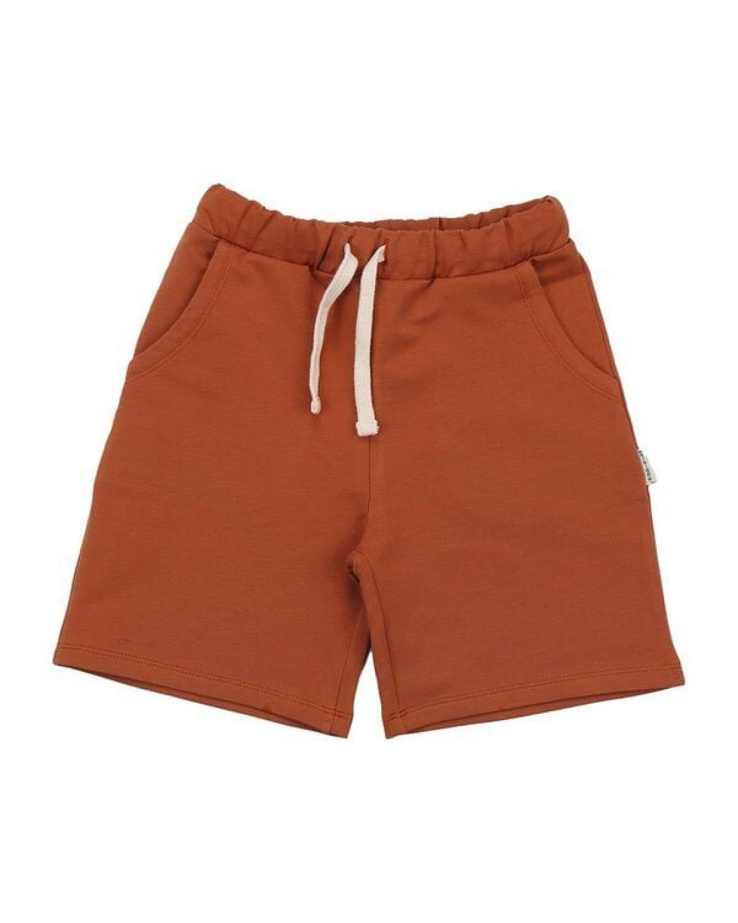 Shorts Braun Uni Bio-Baumwolle GOTS – Walkiddy – Ansicht 4