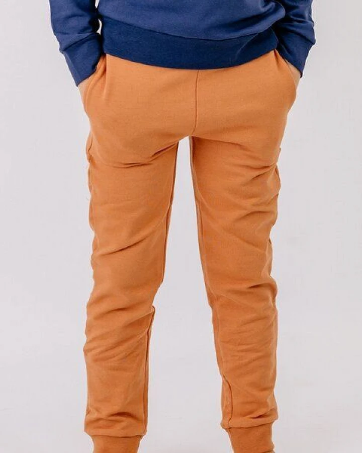 Jogginghose Braun Uni Bio-Baumwolle GOTS – Walkiddy
