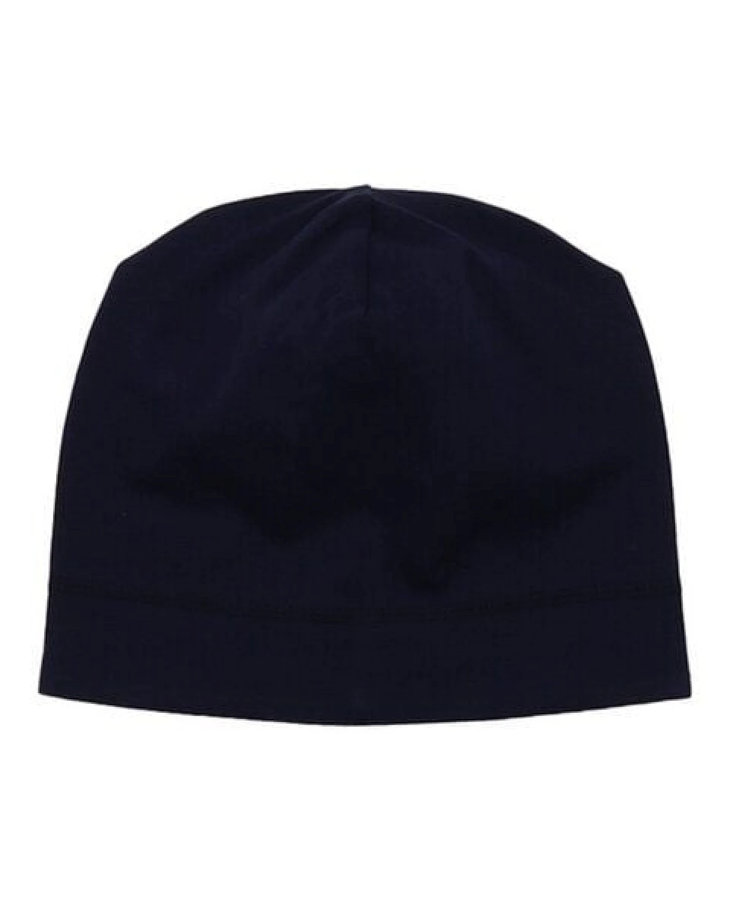 Beanie Dunkelblau Uni Bio-Baumwolle GOTS – Walkiddy – Ansicht 2
