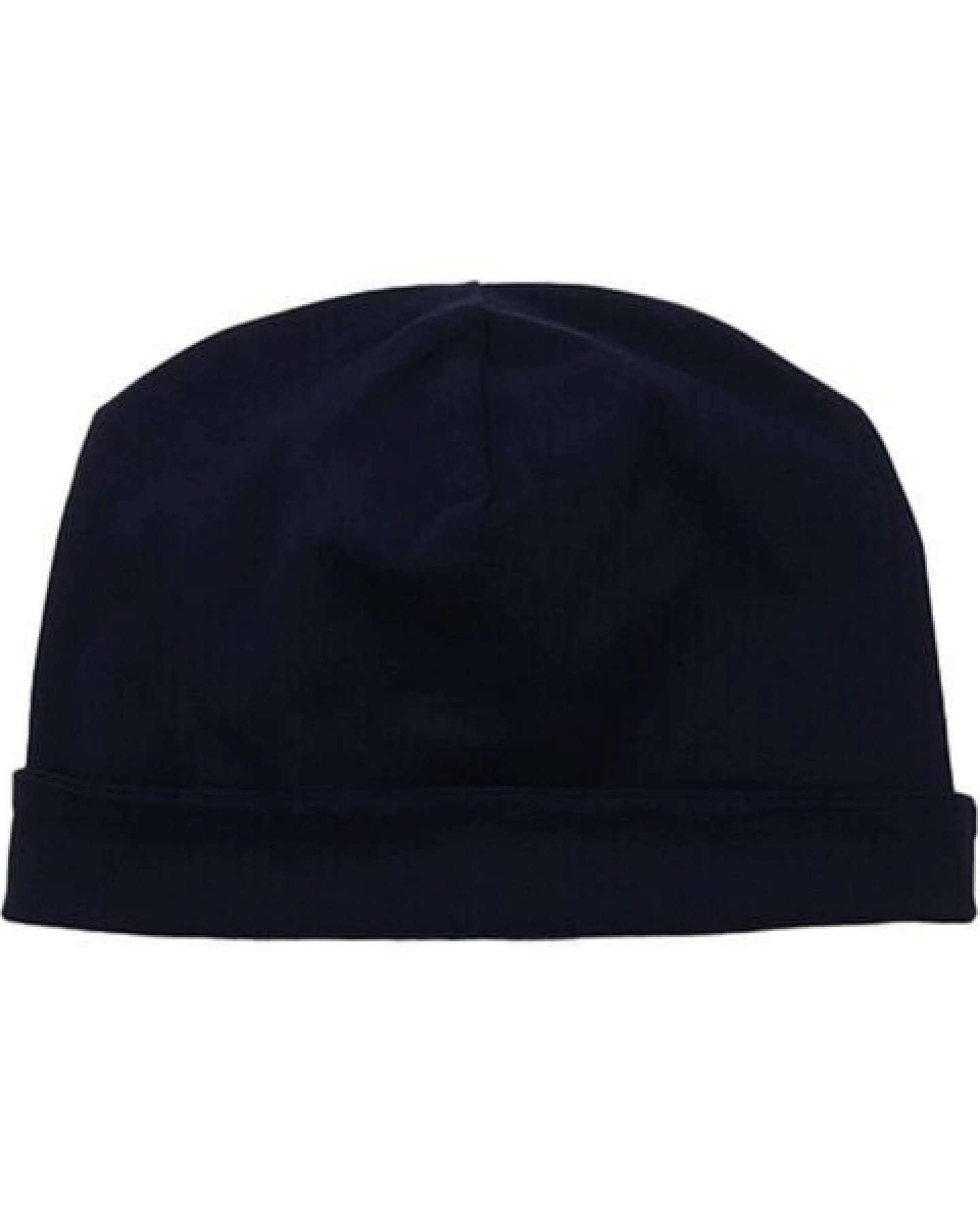 Beanie Dunkelblau Uni Bio-Baumwolle GOTS – Walkiddy – Ansicht 3