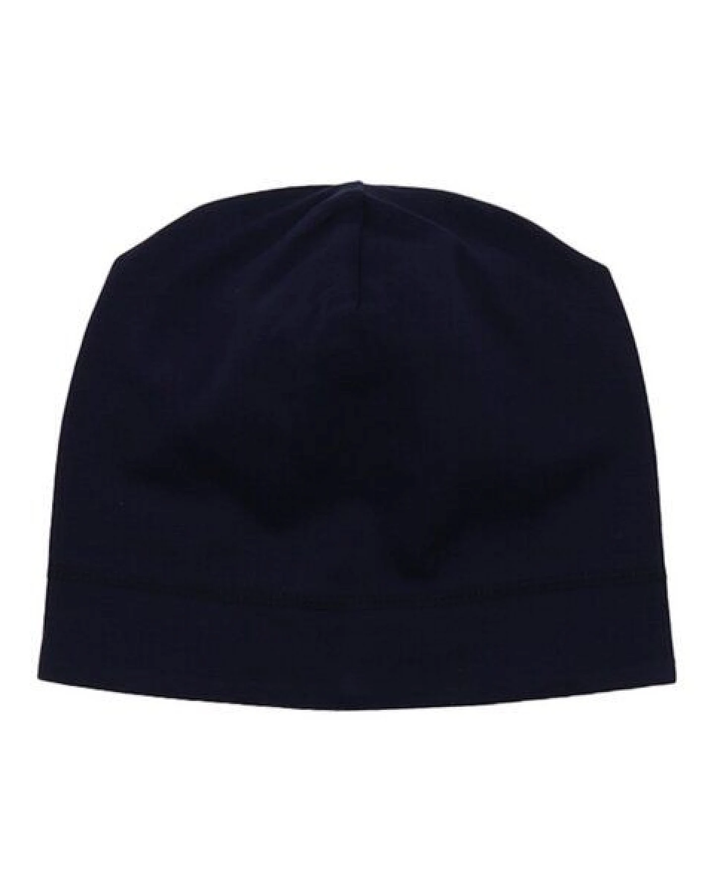 Beanie Dunkelblau Uni Bio-Baumwolle GOTS – Walkiddy – Ansicht 2