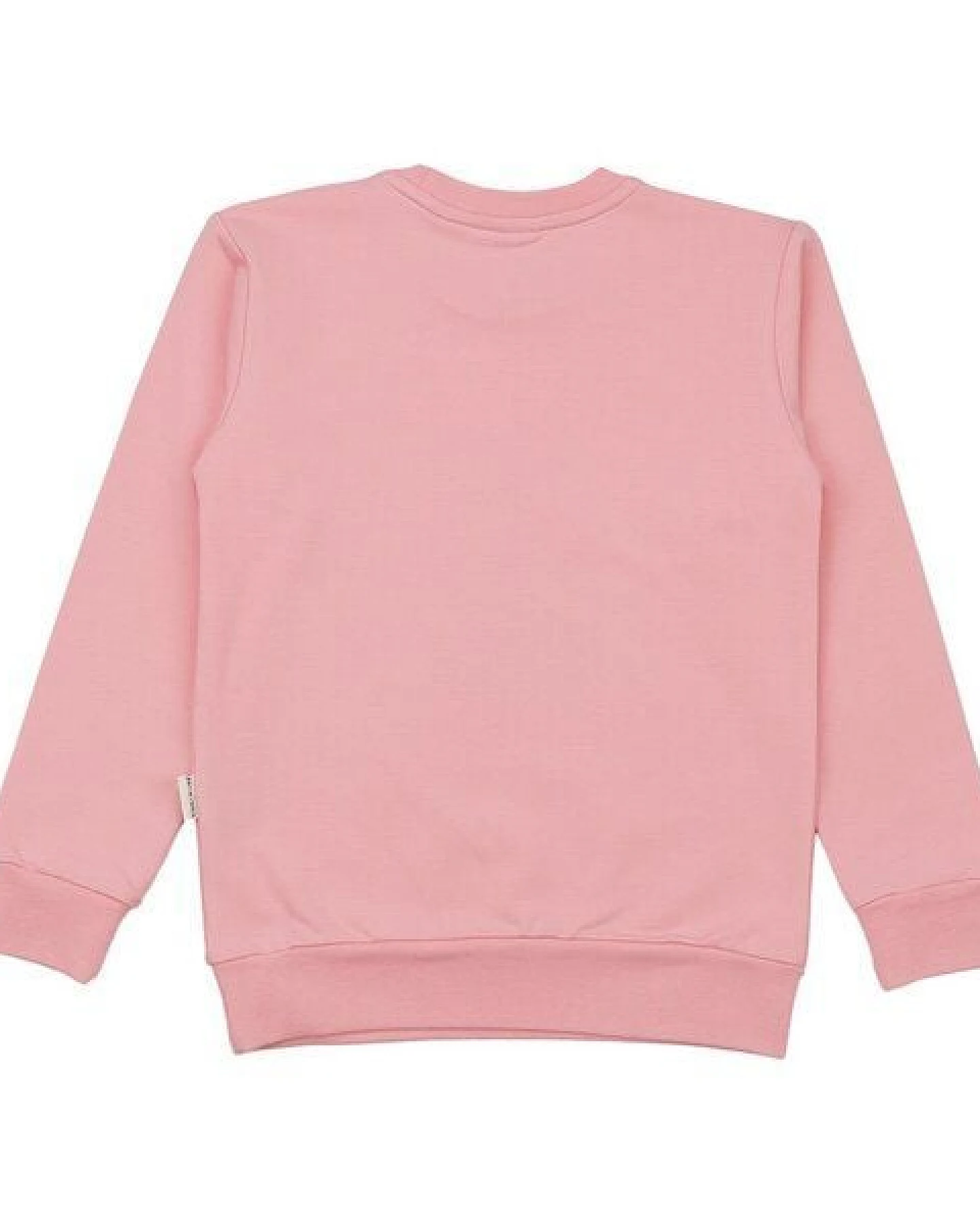 Sweatshirt Rosa Feen & Blumen platzierter Print Bio-Baumwolle GOTS – Walkiddy – Ansicht 3