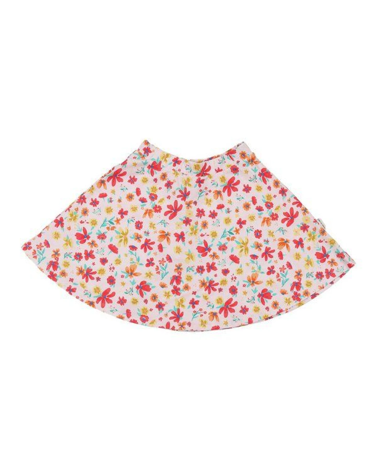 Rock Rosa Blumen Allover Bio-Baumwolle GOTS – Walkiddy – Ansicht 3