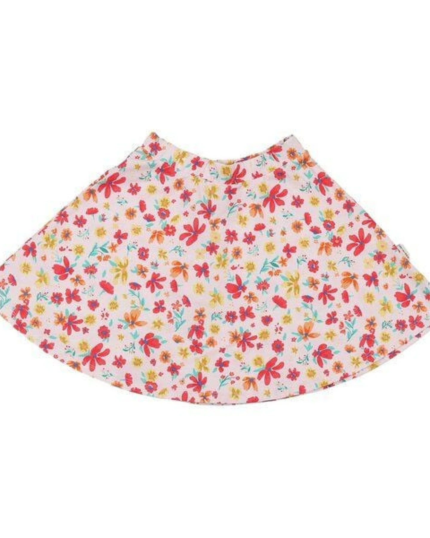 Rock Rosa Blumen Allover Bio-Baumwolle GOTS – Walkiddy – Ansicht 3
