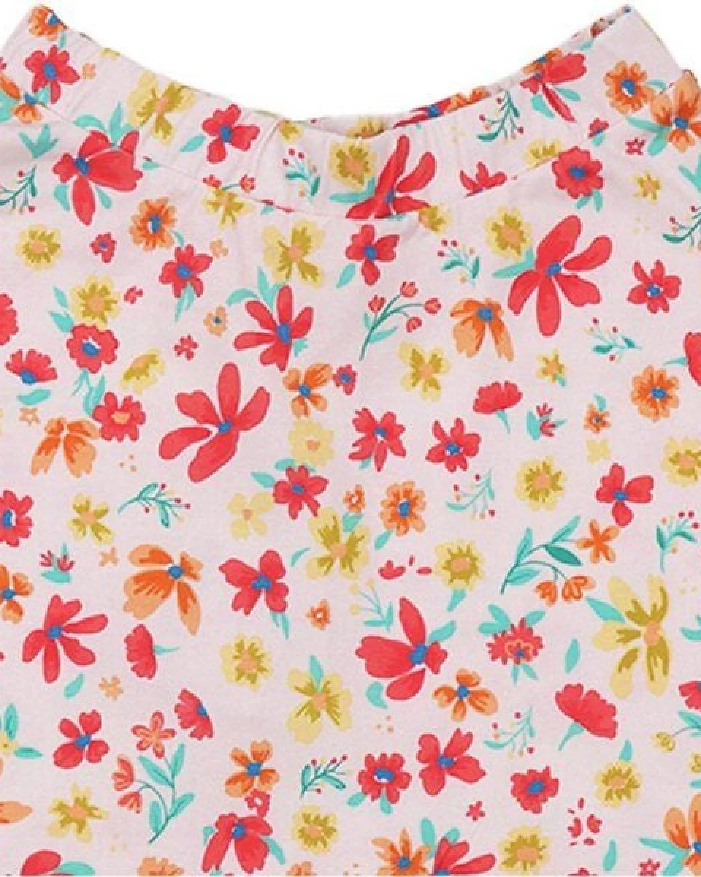 Rock Rosa Blumen Allover Bio-Baumwolle GOTS – Walkiddy – Ansicht 4