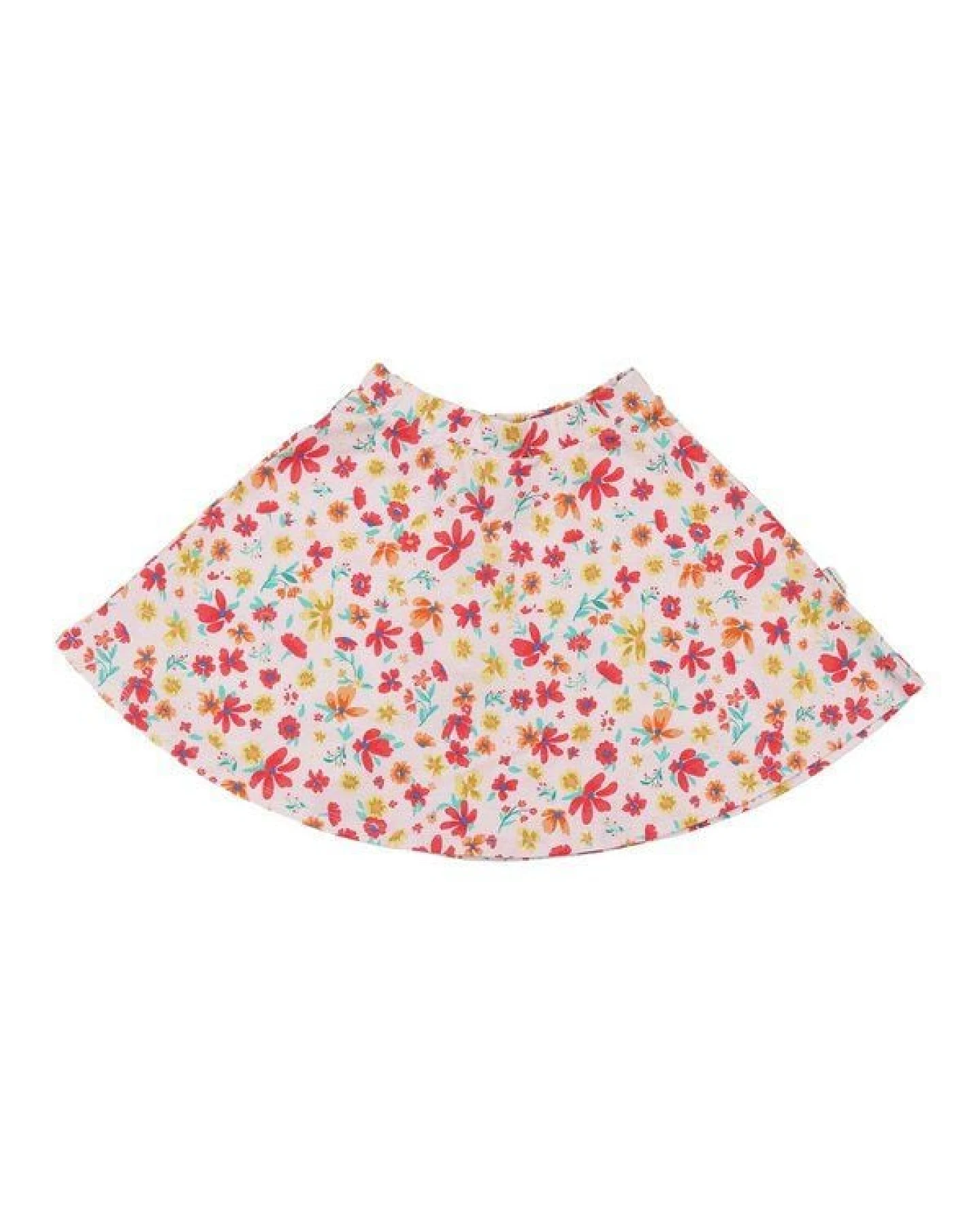 Rock Rosa Blumen Allover Bio-Baumwolle GOTS – Walkiddy – Ansicht 3