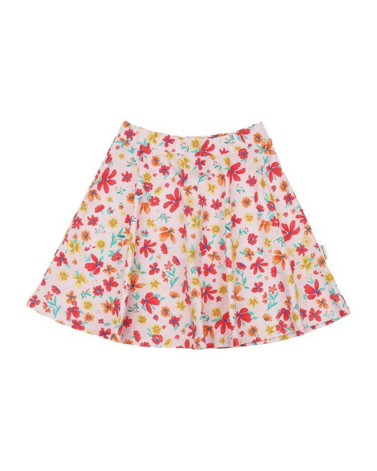 Rock Rosa Blumen Allover Bio-Baumwolle GOTS – Walkiddy – Ansicht 2