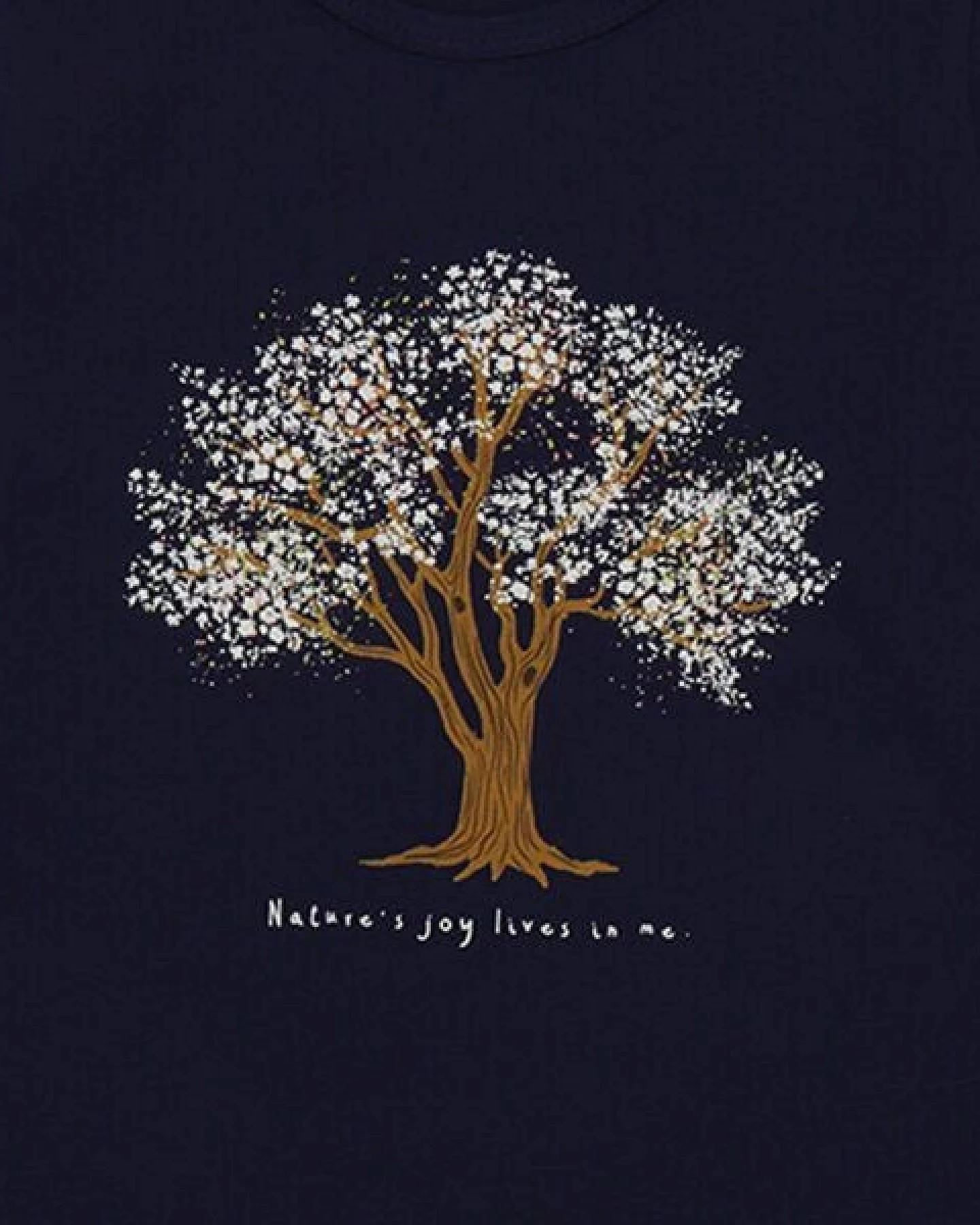 Langarmshirt Dunkelblau Happy Hoopoes Baum-Frontprint Bio-Baumwolle GOTS – Walkiddy – Ansicht 4