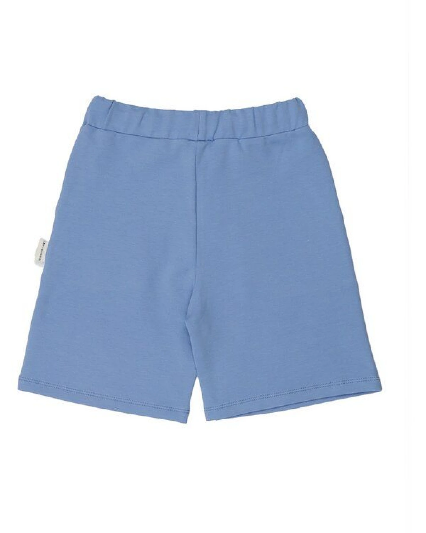 Shorts Blau Uni Bio-Baumwolle GOTS – Walkiddy – Ansicht 3