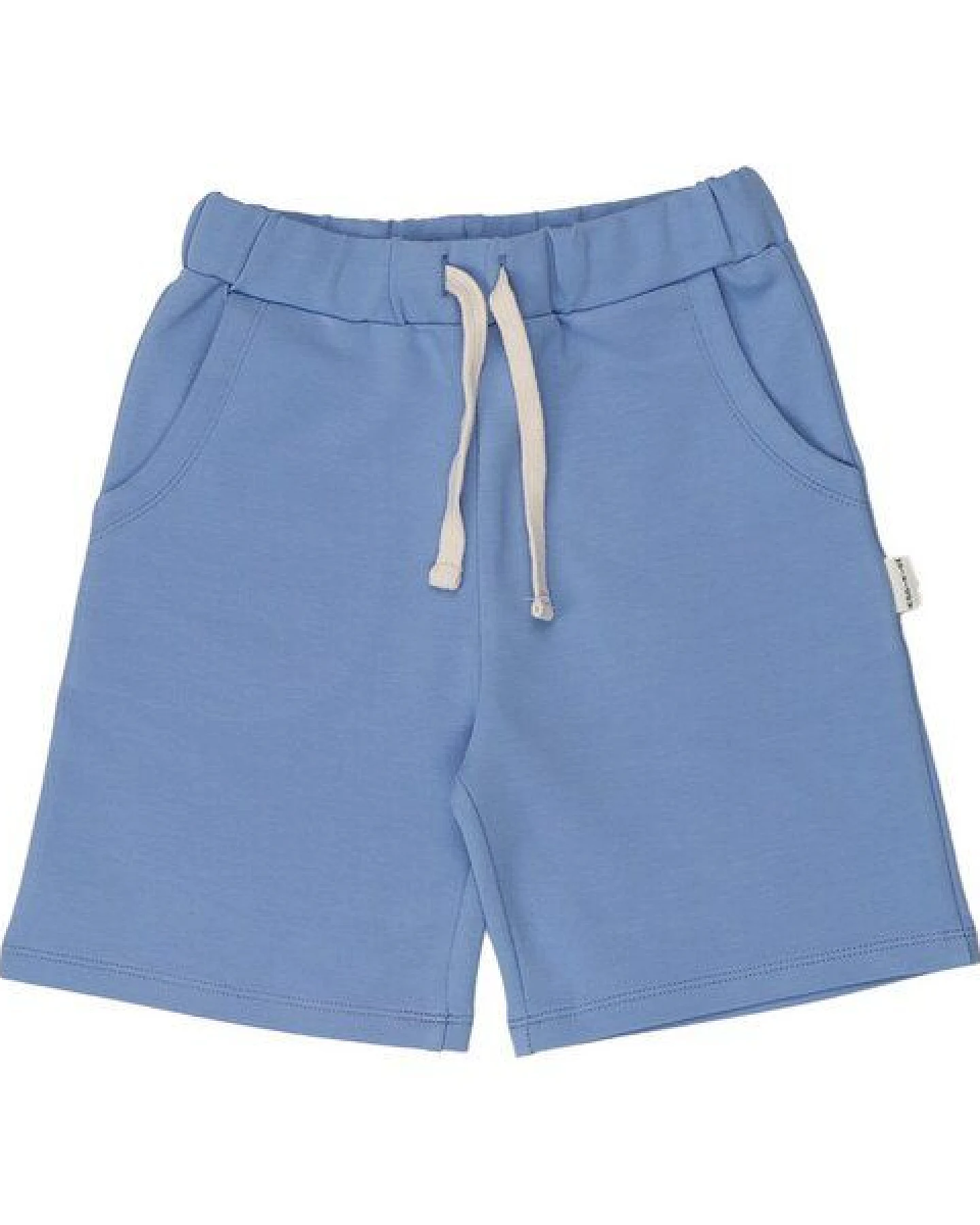 Shorts Blau Uni Bio-Baumwolle GOTS – Walkiddy – Ansicht 2