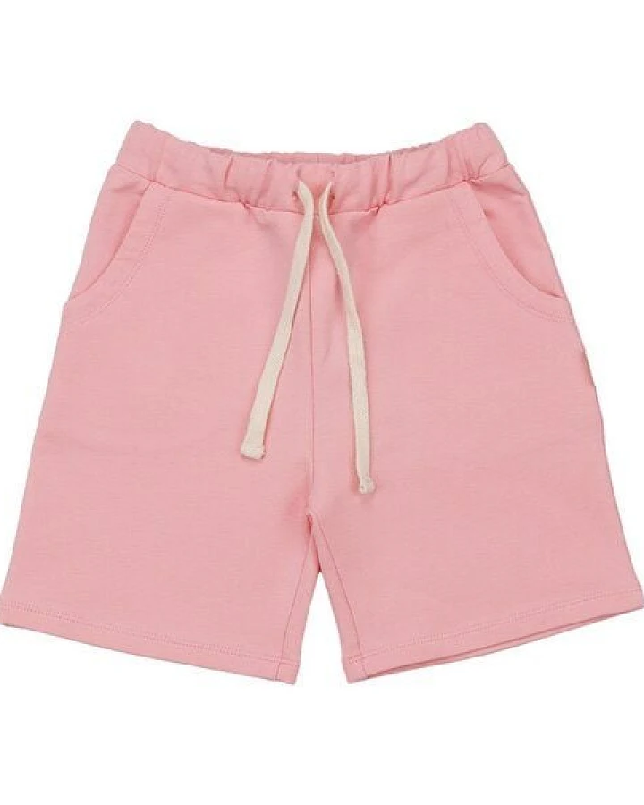 Shorts Rosa Uni Bio-Baumwolle GOTS – Walkiddy