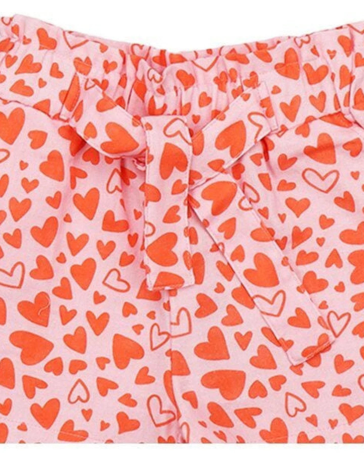 Shorts Rosa Herzen Allover Musselin Bio-Baumwolle GOTS – Walkiddy – Ansicht 4