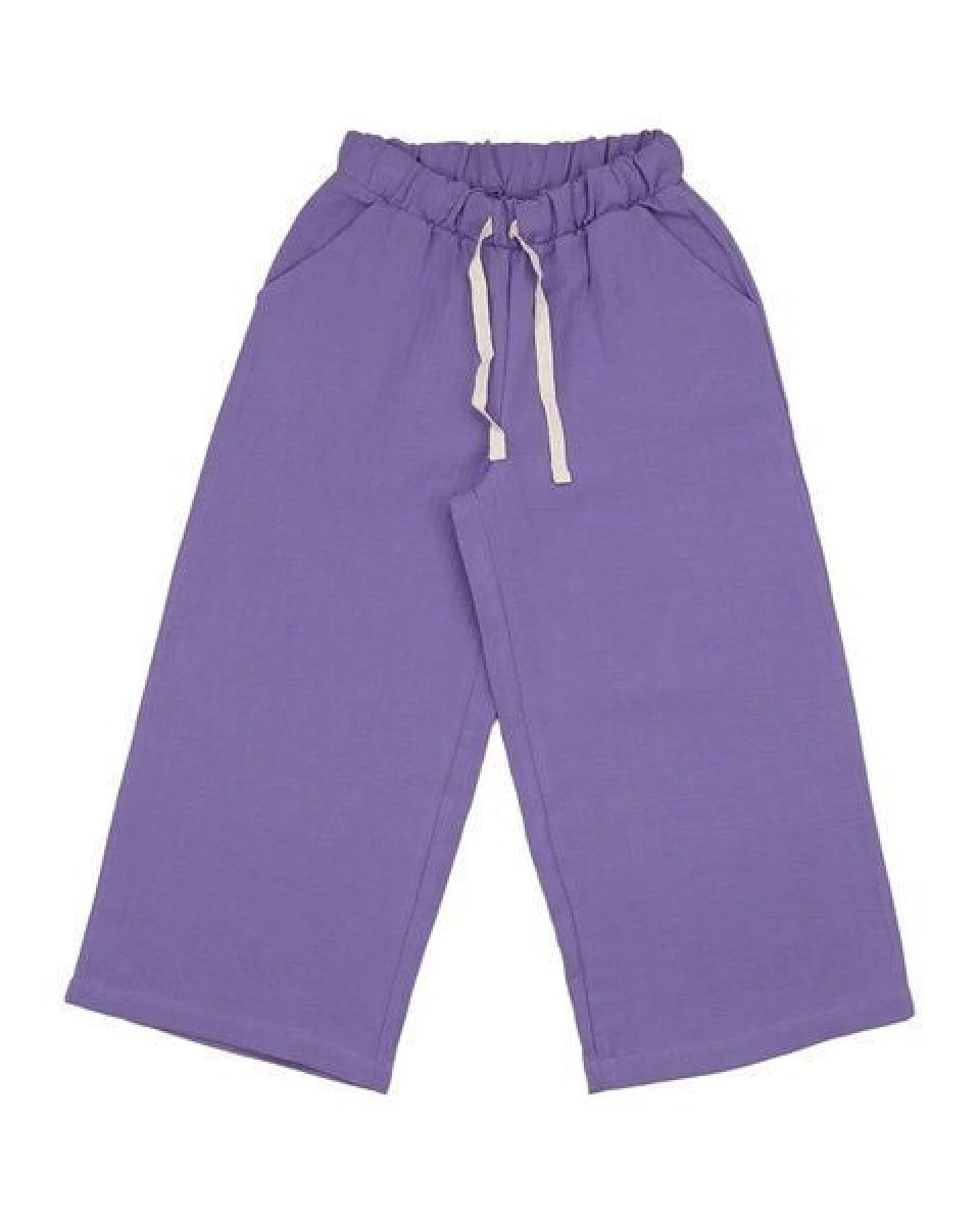 Hose Lavendel uni Musselin Bio-Baumwolle GOTS – Walkiddy – Ansicht 4