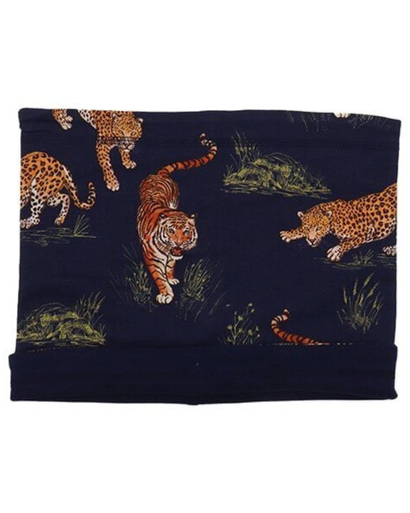 Loop-Schal Dunkelblau Tiger & Leopard Bio-Baumwolle GOTS weich – Walkiddy – Ansicht 4