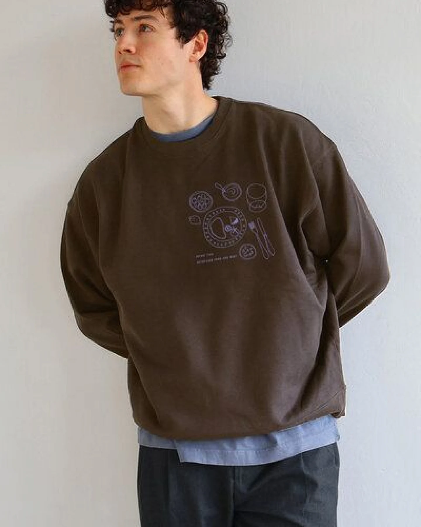 Kultgut Biofair- ESSENTIALS CREW Sweatshirt /Picnic Time – Ansicht 2