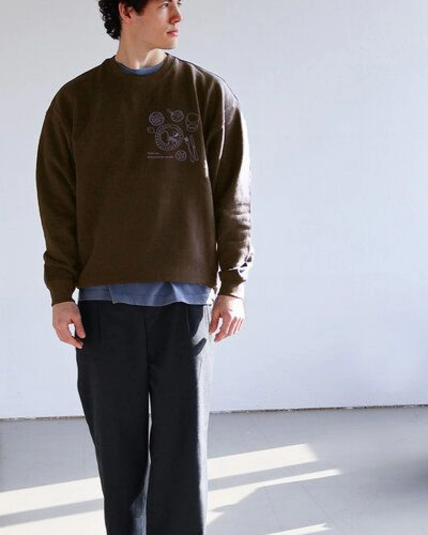 Kultgut Biofair- ESSENTIALS CREW Sweatshirt /Picnic Time – Ansicht 3