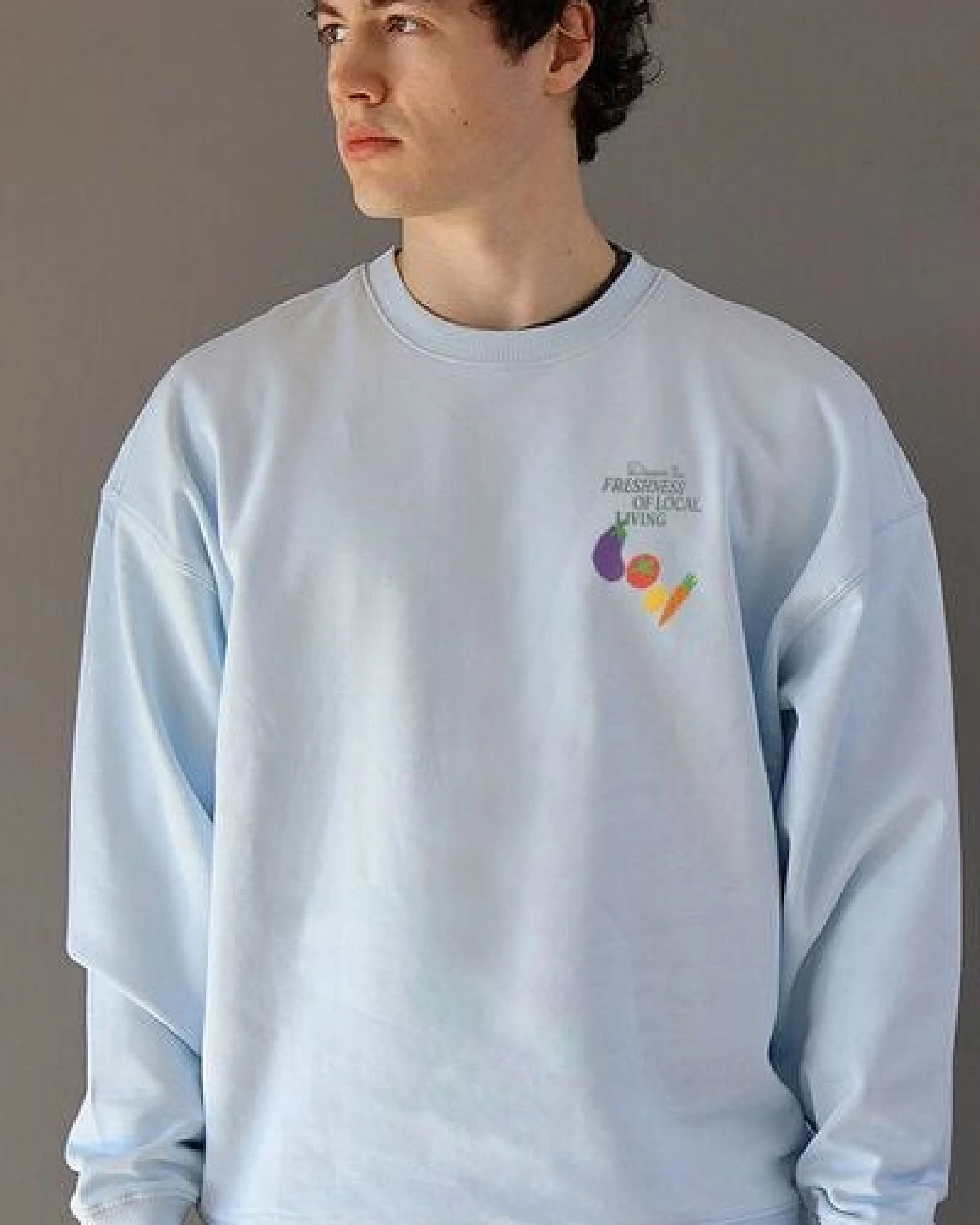 Kultgut Biofair- ESSENTIALS CREW Sweatshirt /Freshness of local living – Ansicht 4