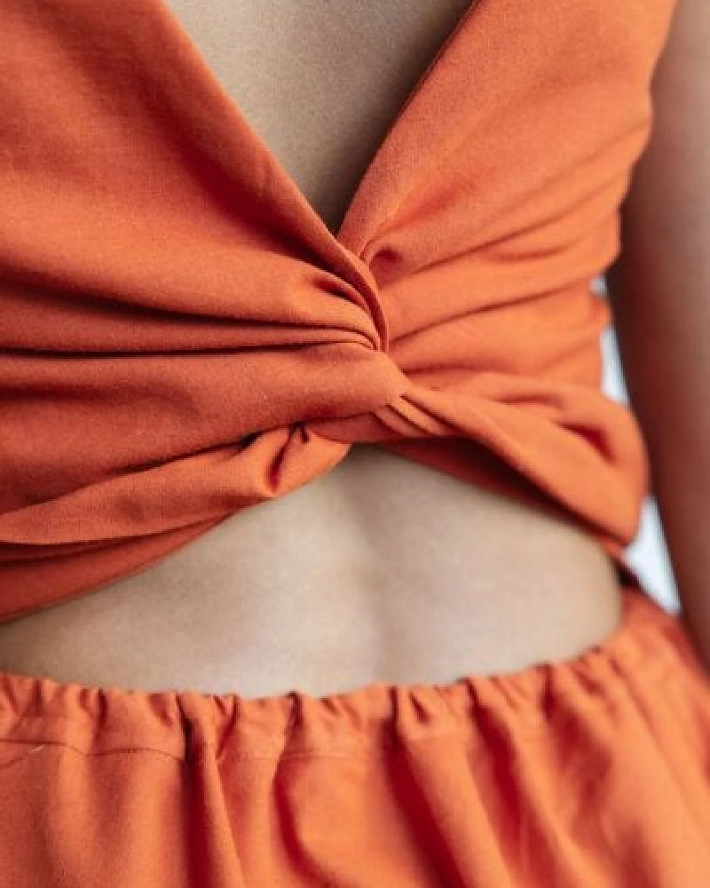 Jyoti - Fair Works Bio-Baumwoll Kleid Khushi Terracotta – Ansicht 3
