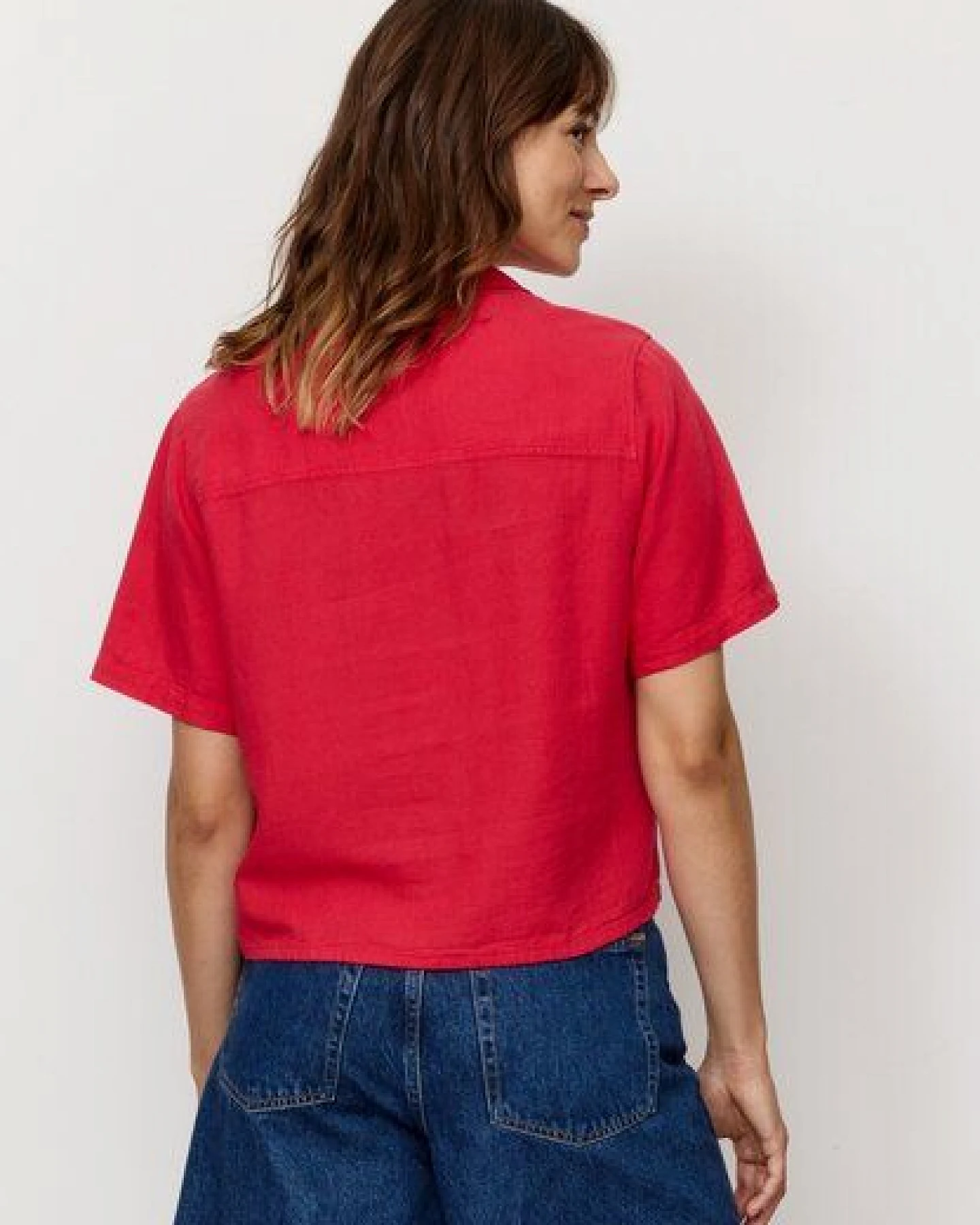 Damen Bluse aus Leinen und LENZING ECOVERO Viskose Mix - CAMELLIA - recolution – Ansicht 4