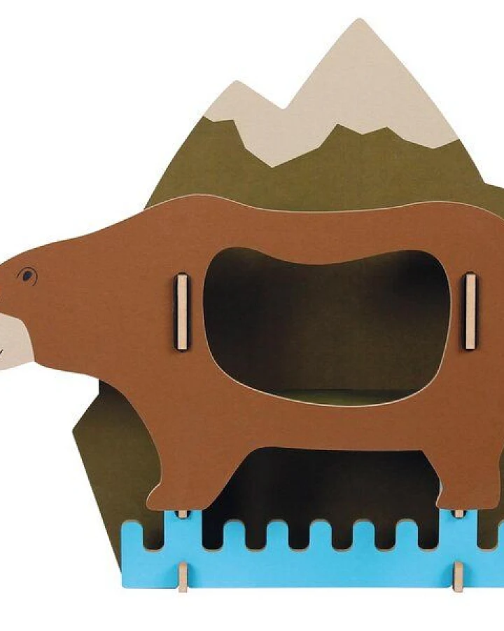 WERKHAUS Kindergarderobe Dicke Tiere - Bär