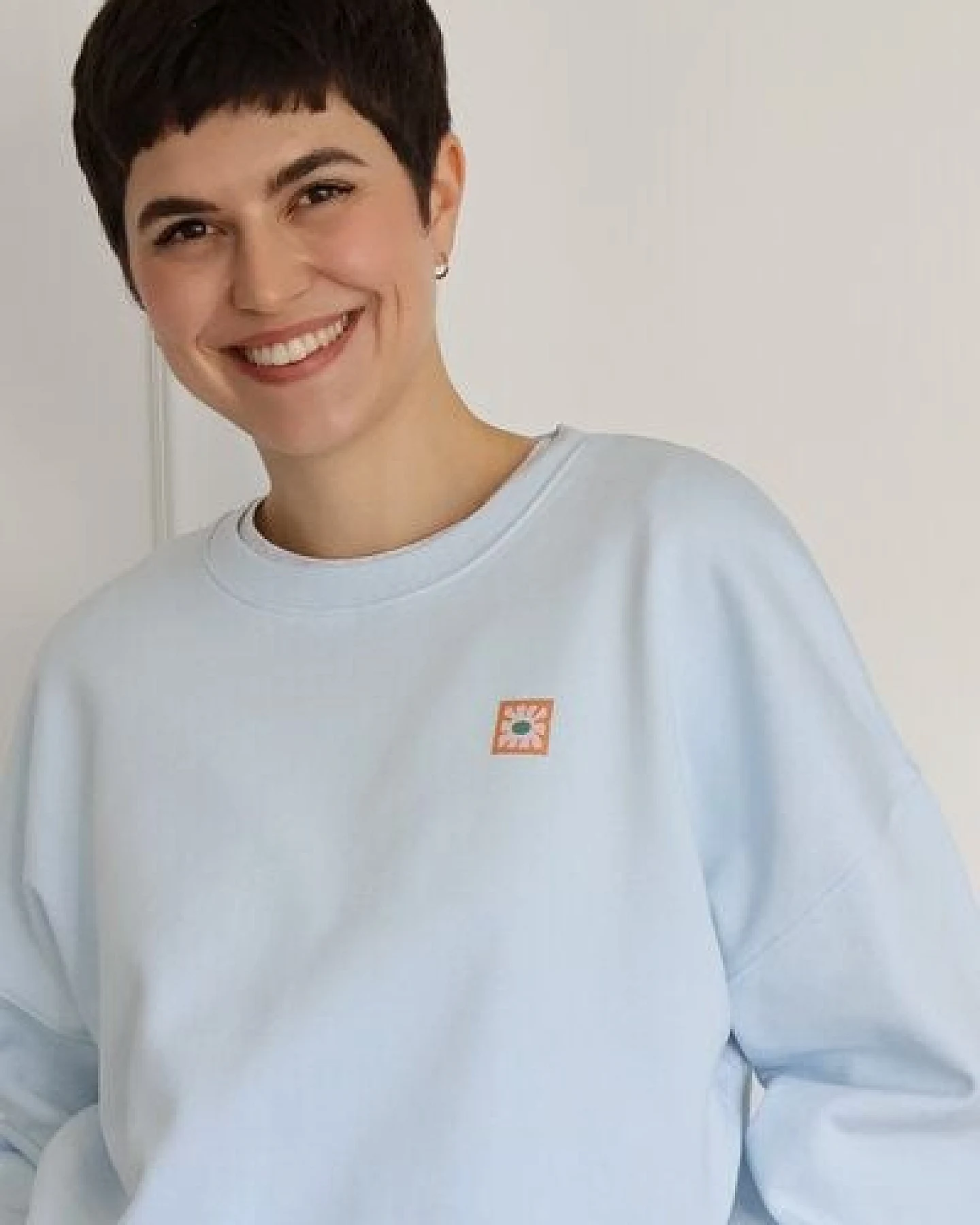 Kultgut Artdesign - Goodness Pulloversweater im Boxistyle / Little Flower – Ansicht 4