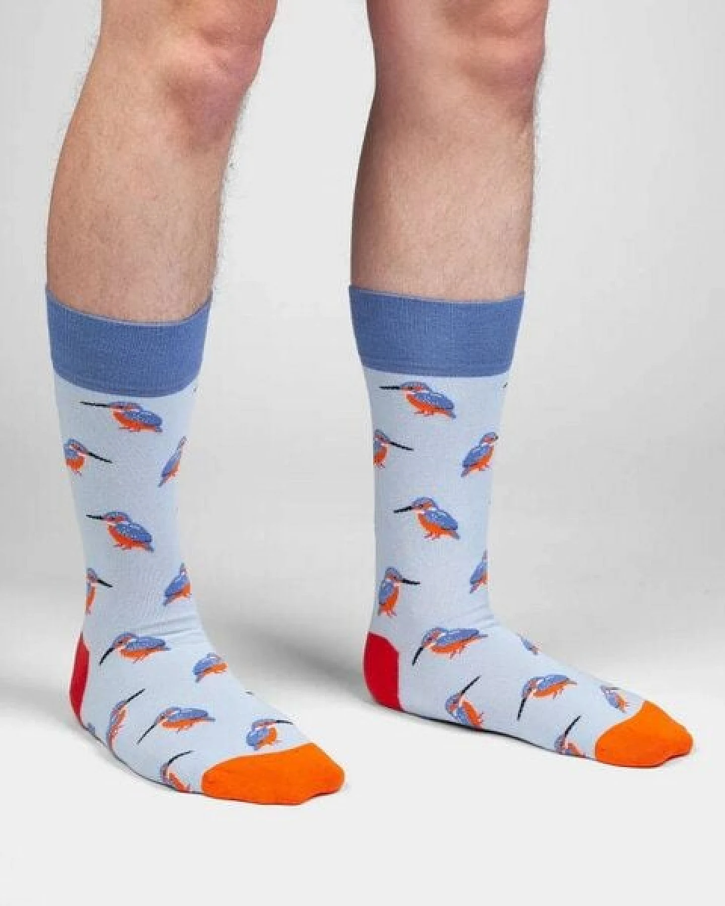 DillySocks Socken Blue Kingfisher aus Biobaumwoll-Mix – Ansicht 4
