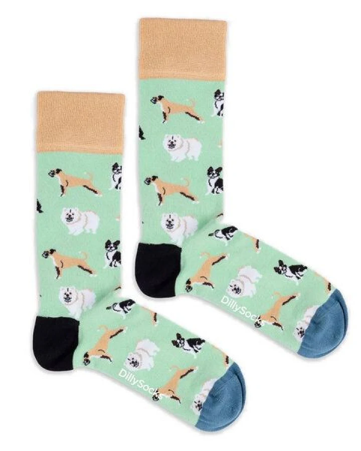 DillySocks Socken Dog Squad aus Biobaumwoll-Mix