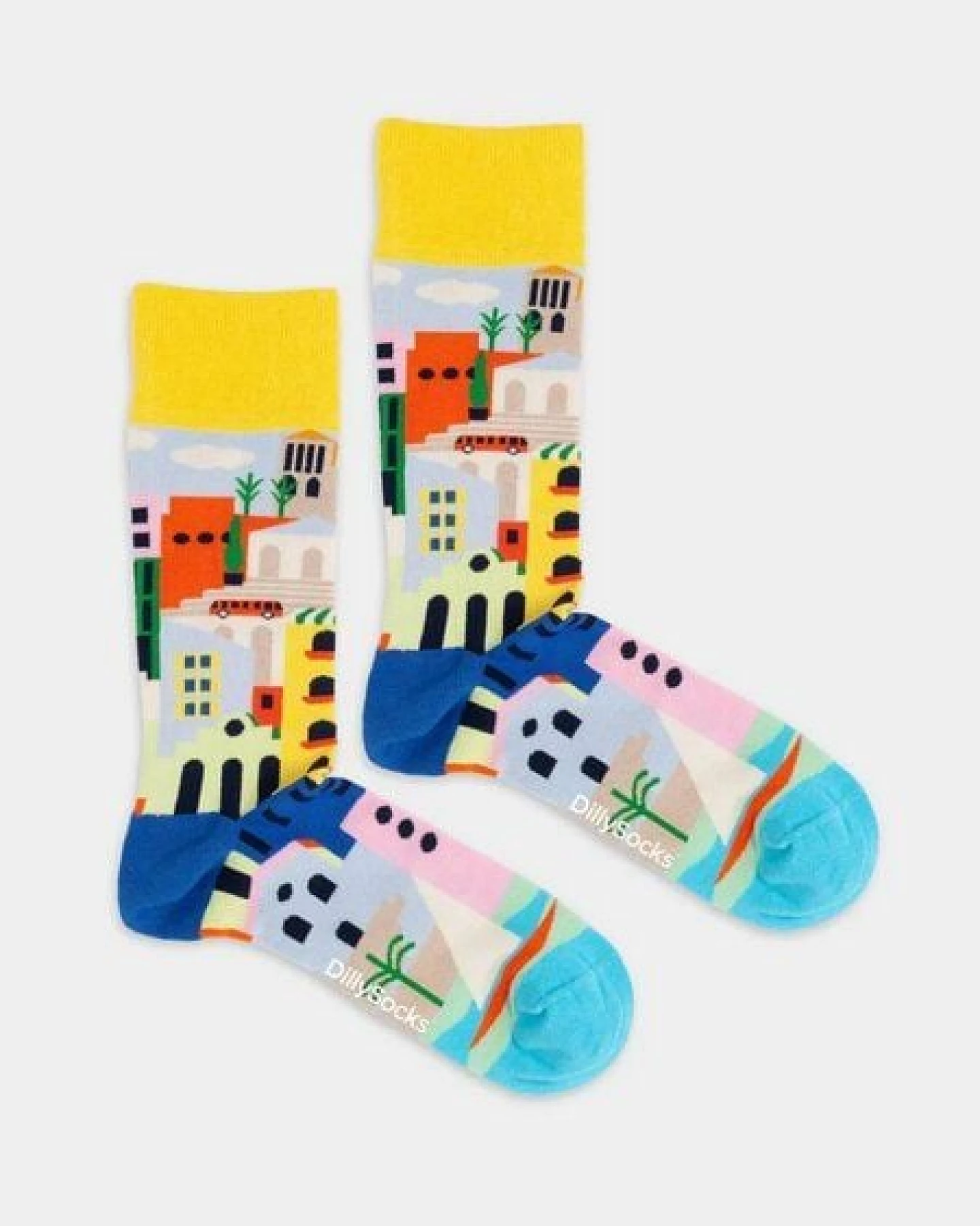 DillySocks Socken Coastal Town aus Biobaumwoll-Mix – Ansicht 2