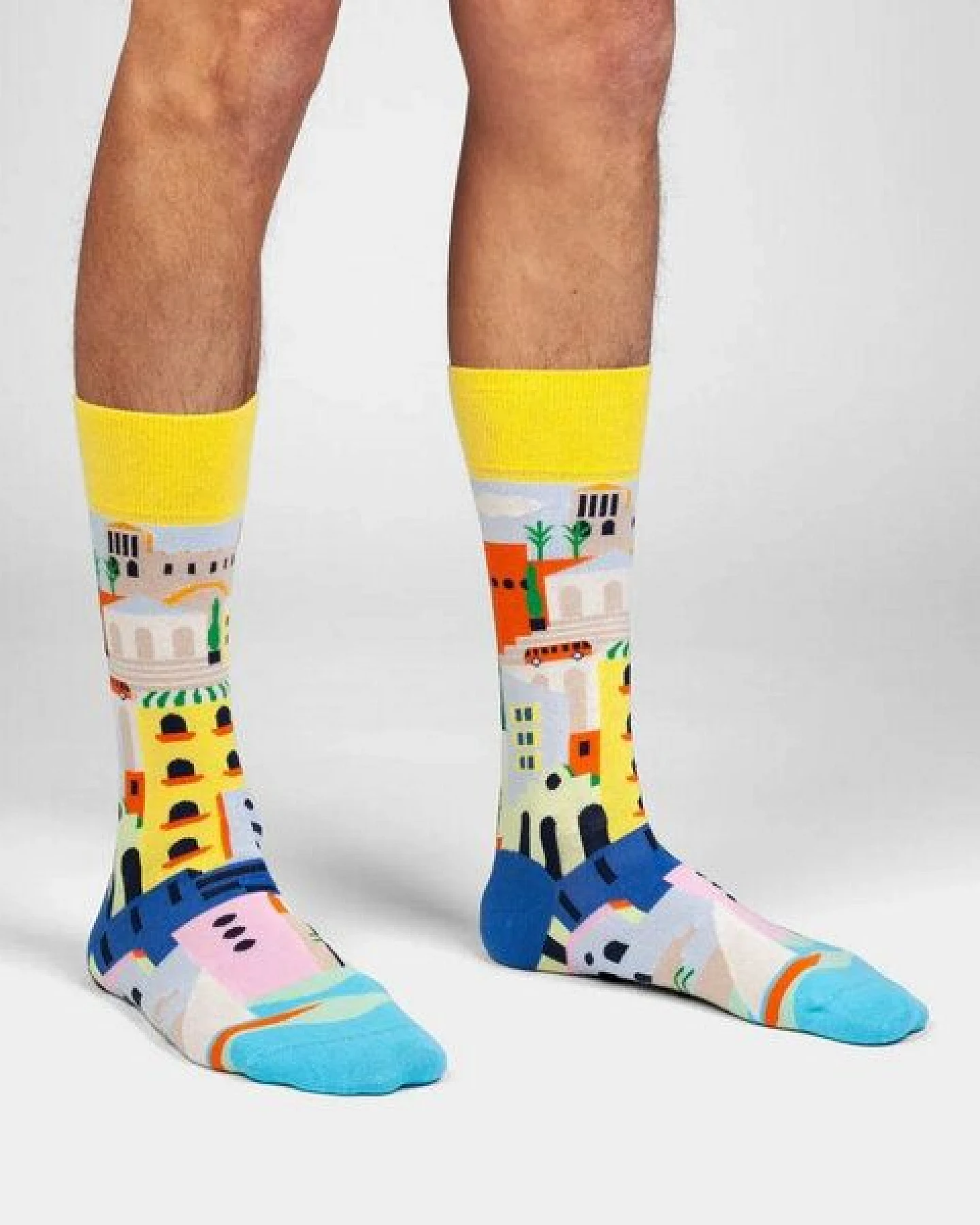 DillySocks Socken Coastal Town aus Biobaumwoll-Mix – Ansicht 4