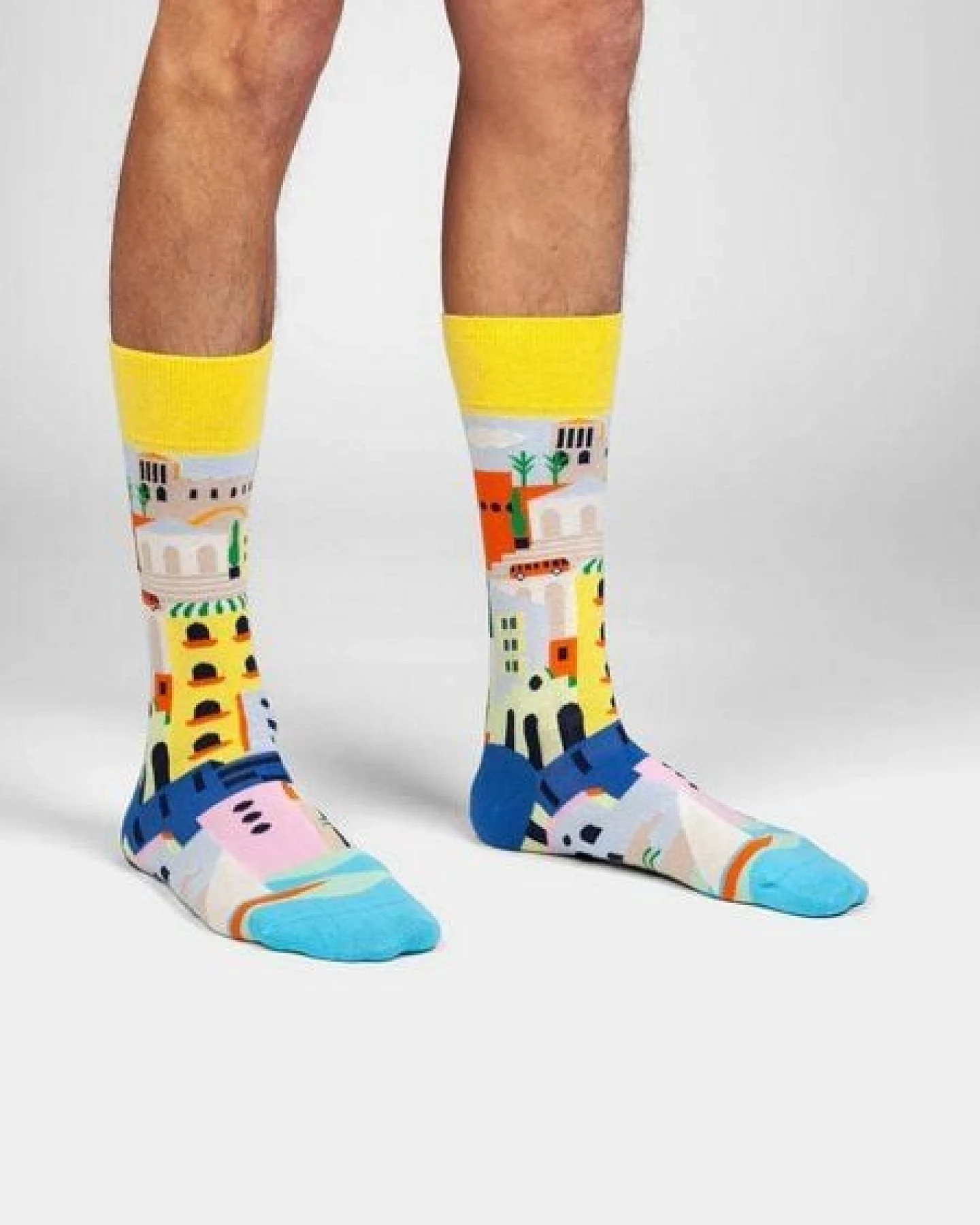 DillySocks Socken Coastal Town aus Biobaumwoll-Mix – Ansicht 2