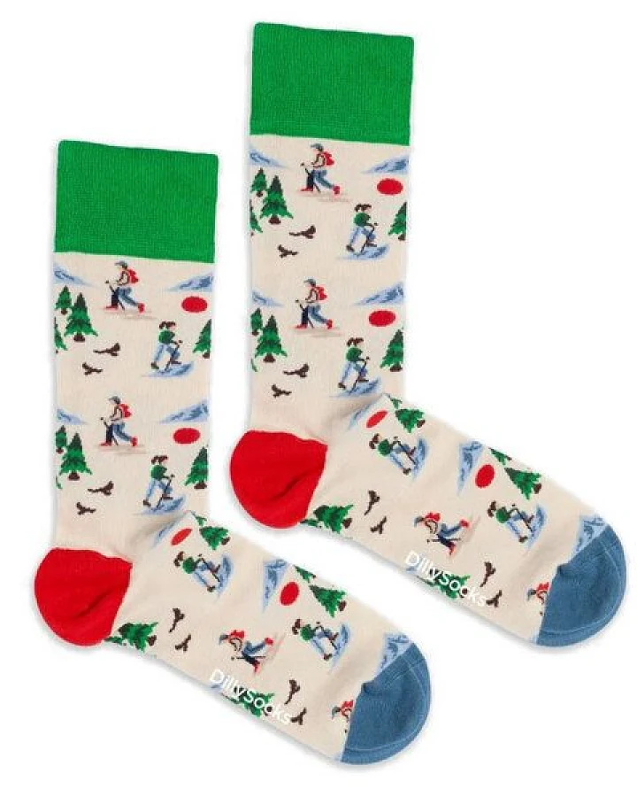 DillySocks Socken Alpine Days aus Biobaumwoll-Mix