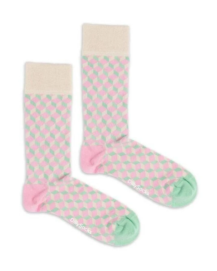 DillySocks Socken Candy Dice aus Biobaumwoll-Mix