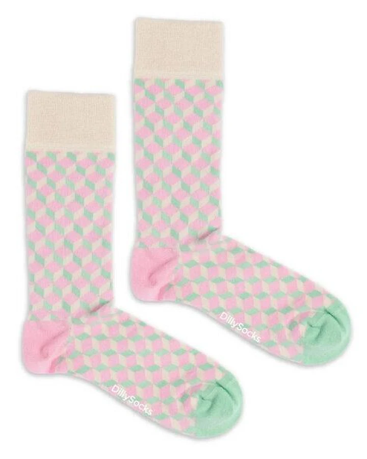 DillySocks Socken Candy Dice aus Biobaumwoll-Mix