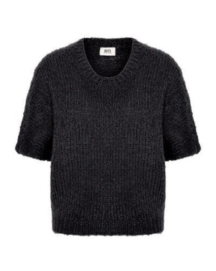 INTI Knitwear Apolonia, superflauschiger Alpaka-Kurzarm-Pulli