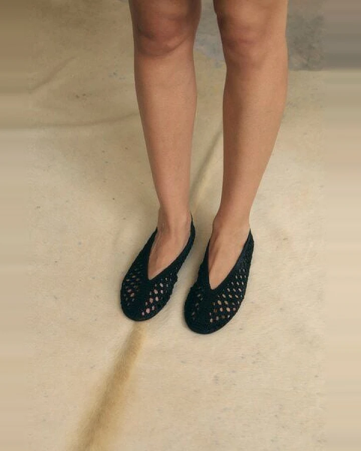 Jutelaune Liv Black Ballerinas