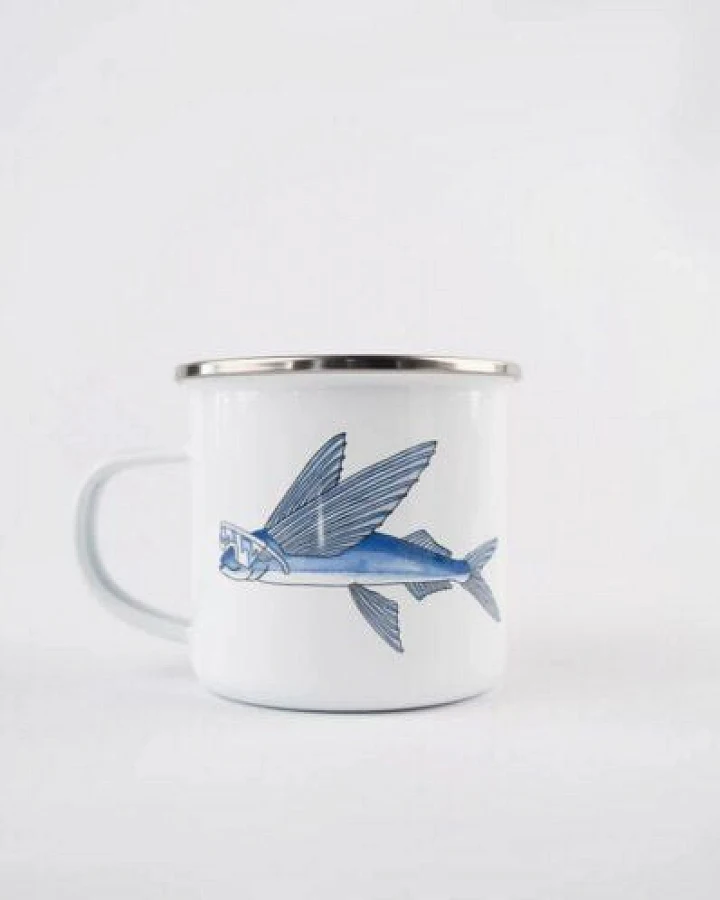 LAKOR Fly Fish Enamel Mug