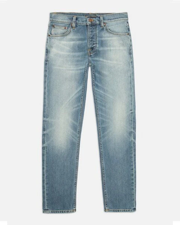 Nudie Jeans Solid Ollie Jeans aus Bio-Baumwolle - Salt Water