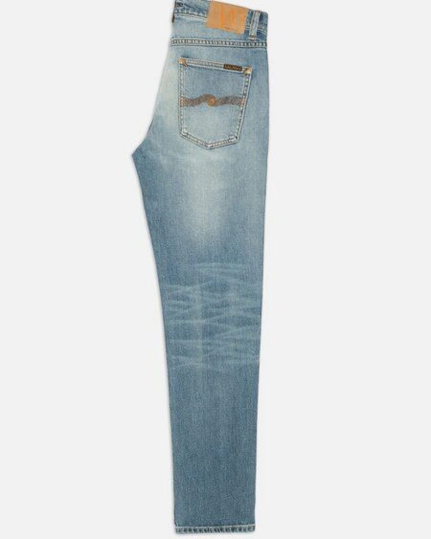 Nudie Jeans Solid Ollie Jeans aus Bio-Baumwolle - Salt Water – Ansicht 2