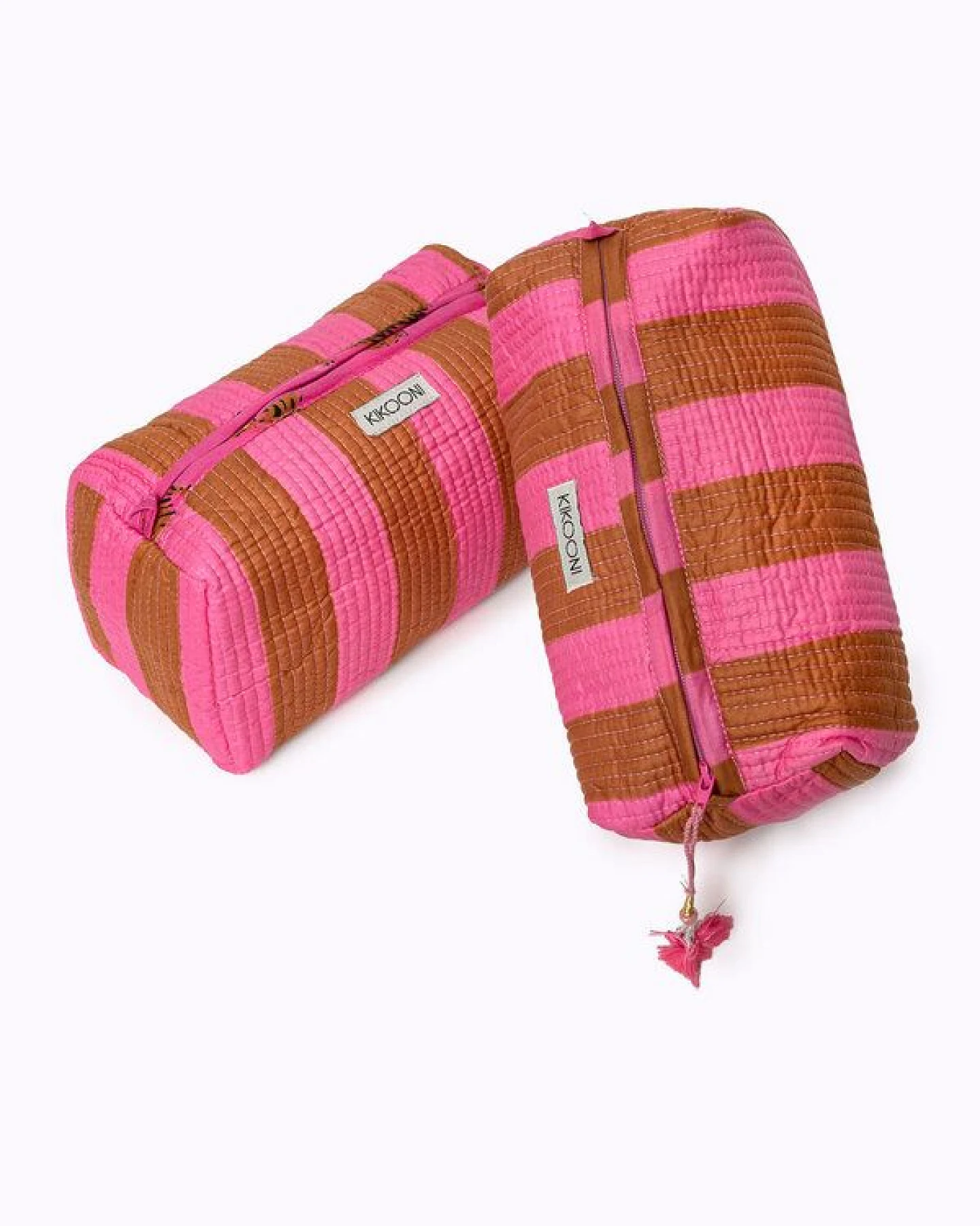 KIKOONI handgefertigte Kosmetiktasche "Bold Stripes" – Ansicht 3