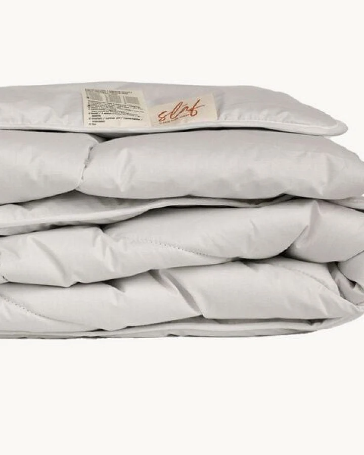Slāf Alpaka Winter Bettdecke 155x220 mit kbA Batistbezug BIO warme Naturbettdecke