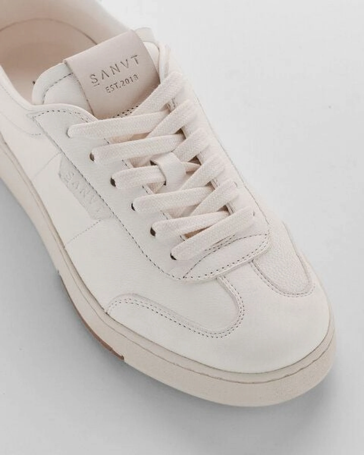 SANVT Der Terrace Sneaker - Off White / Leder – Ansicht 4