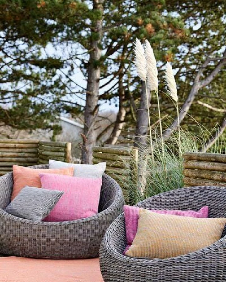 liv interior Recyceltes In-/Outdoor Kissen MELANGE