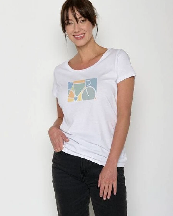 GREENBOMB Bike Window Loves - Sportliches T-Shirt aus Bio-Baumwolle / hochwertiger Print / GOTS / Fair & Vegan
