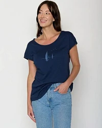 Produktseite: GREENBOMB Sailling Vessel Cool - Lässiges T-Shirt aus Bio-Baumwolle / hochwertiger Print / GOTS / Fair & Vegan