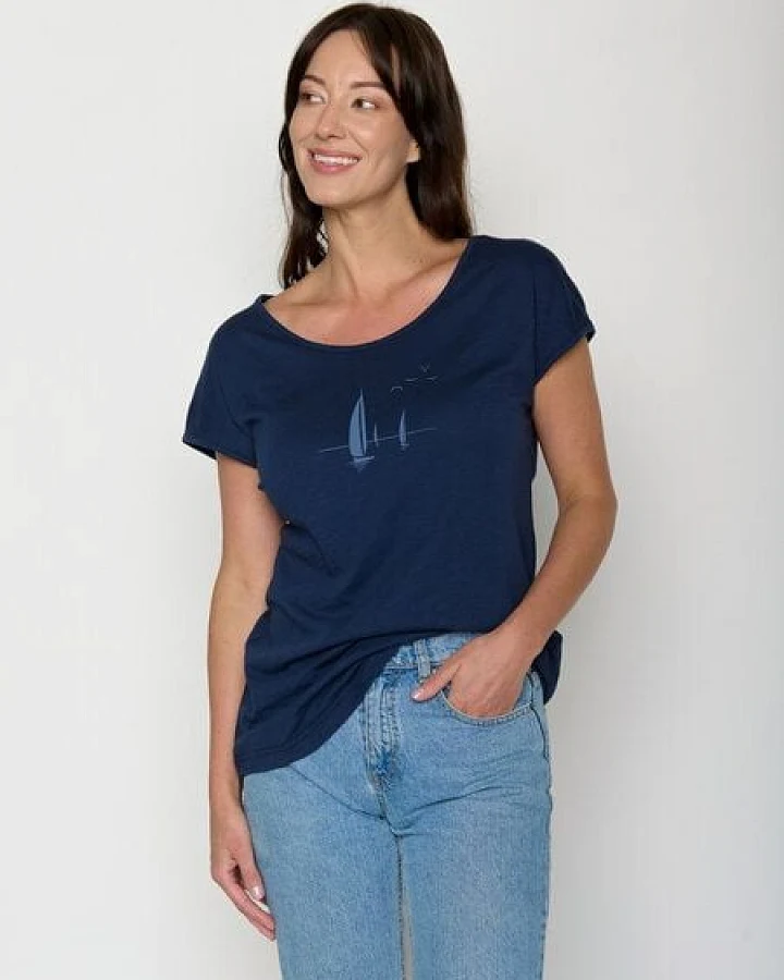 GREENBOMB Sailling Vessel Cool - Lässiges T-Shirt aus Bio-Baumwolle / hochwertiger Print / GOTS / Fair & Vegan