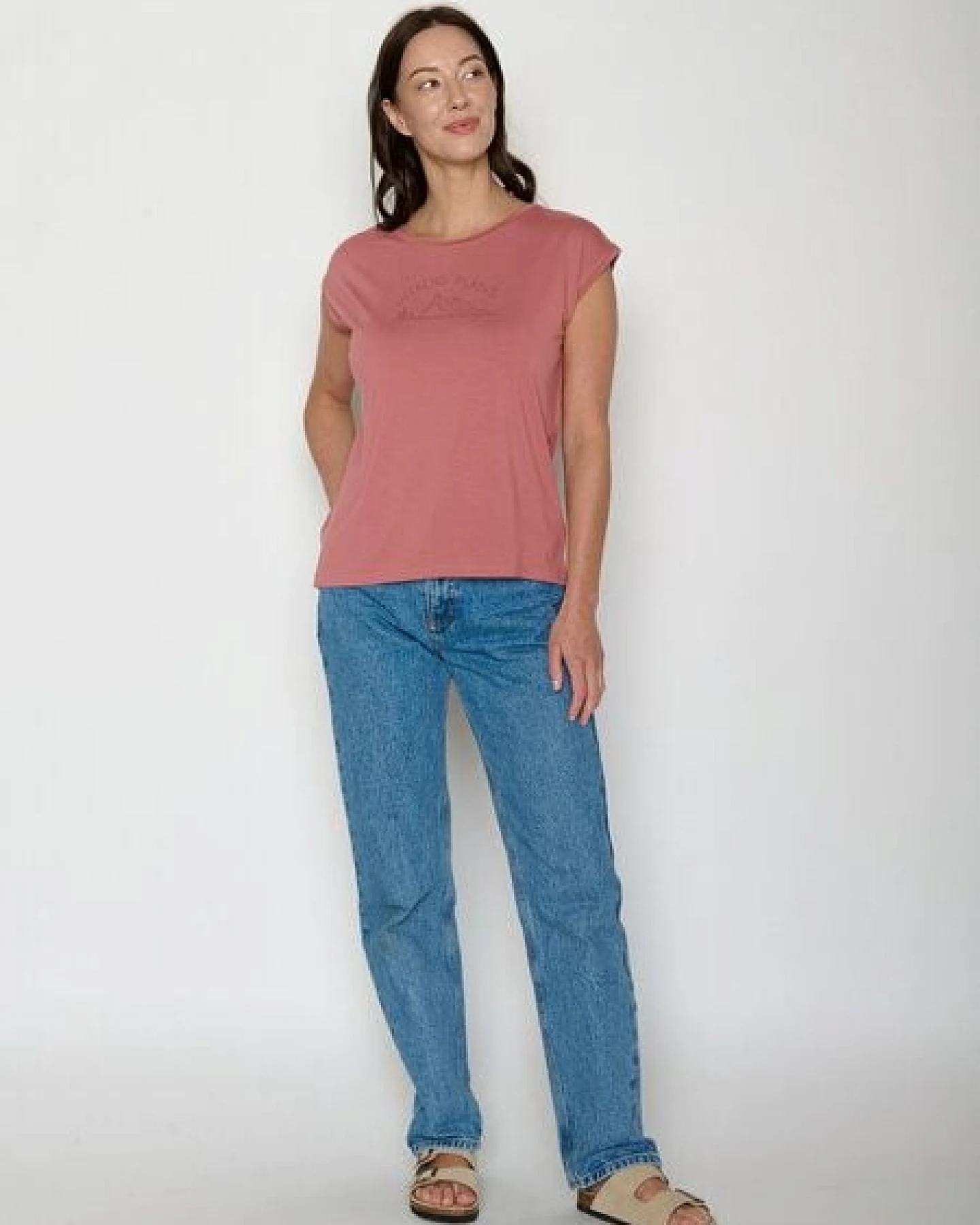 GREENBOMB Weekend Plans Timid - Lässiges Shirt aus LENZING TENCEL Mix / hochwertiger Print / Fair & Vegan – Ansicht 3