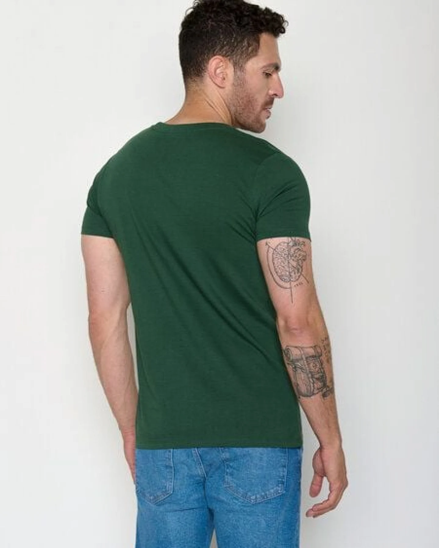 GREENBOMB Bear Canoe Guide - Sportliches T-Shirt aus Bio-Baumwolle / hochwertiger Print / GOTS / Fair & Vegan – Ansicht 4